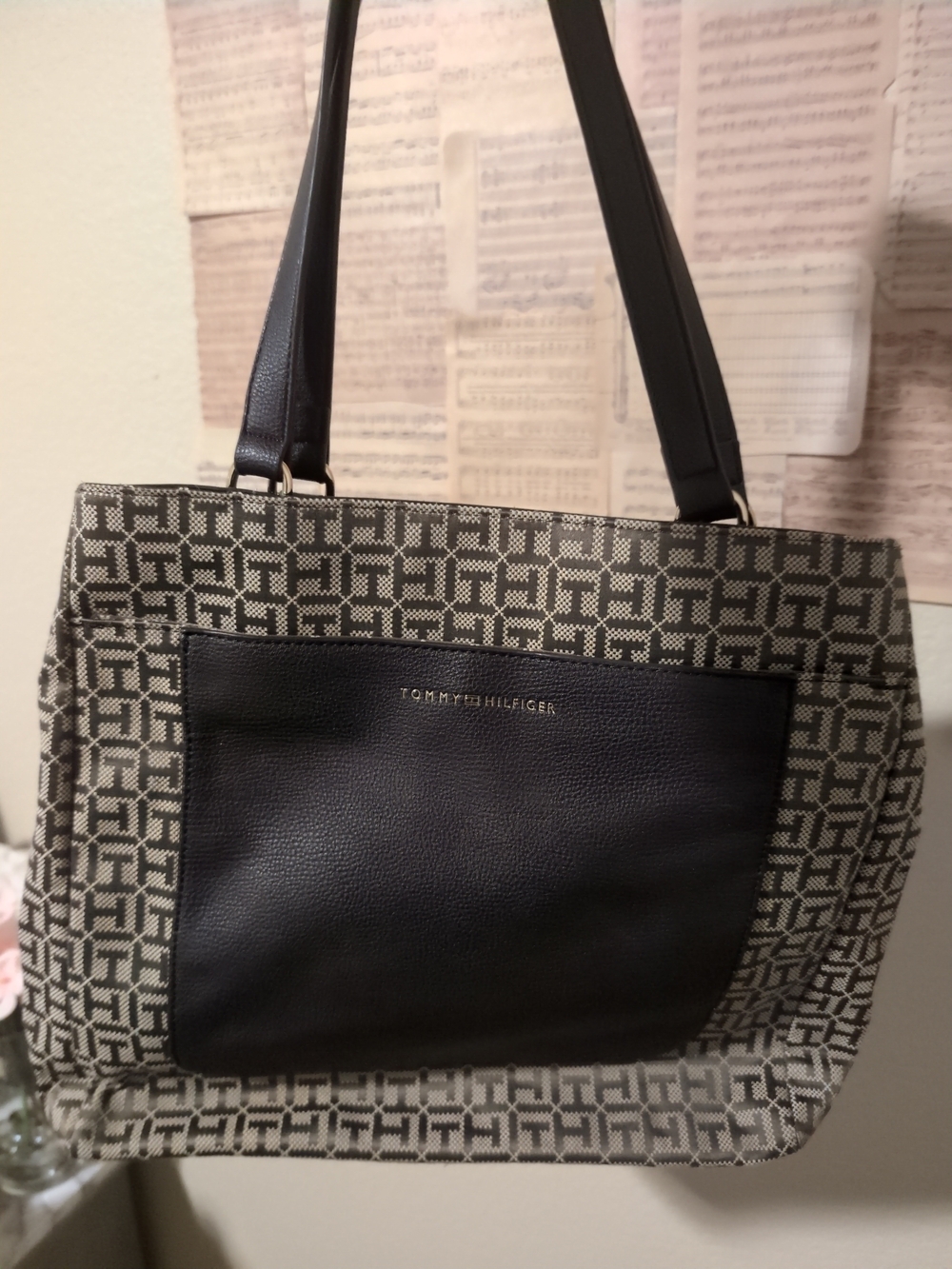 Tommy Hilfiger Monogram Tote Purse